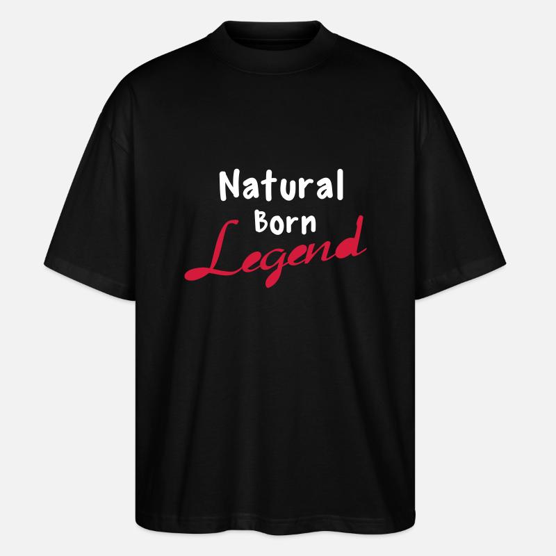Born Legend - Stanley/Stella Oversized Unisex Bio T-Shirt Blaster 2.0 - Schwarz