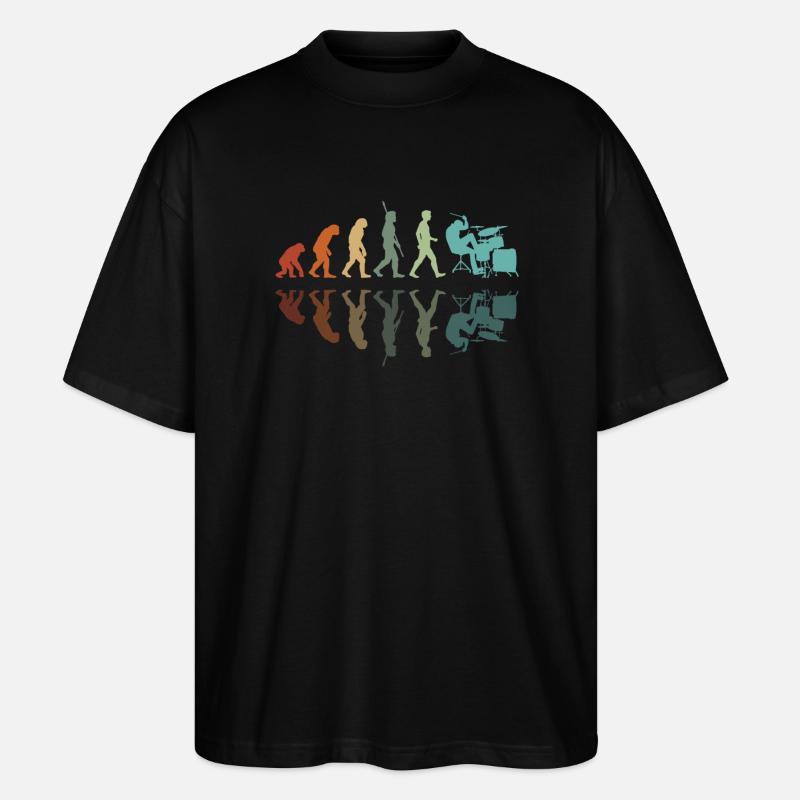 Schlagzeuger Entwicklung - Stanley/Stella Oversized Unisex Bio T-Shirt Blaster 2.0 - Schwarz