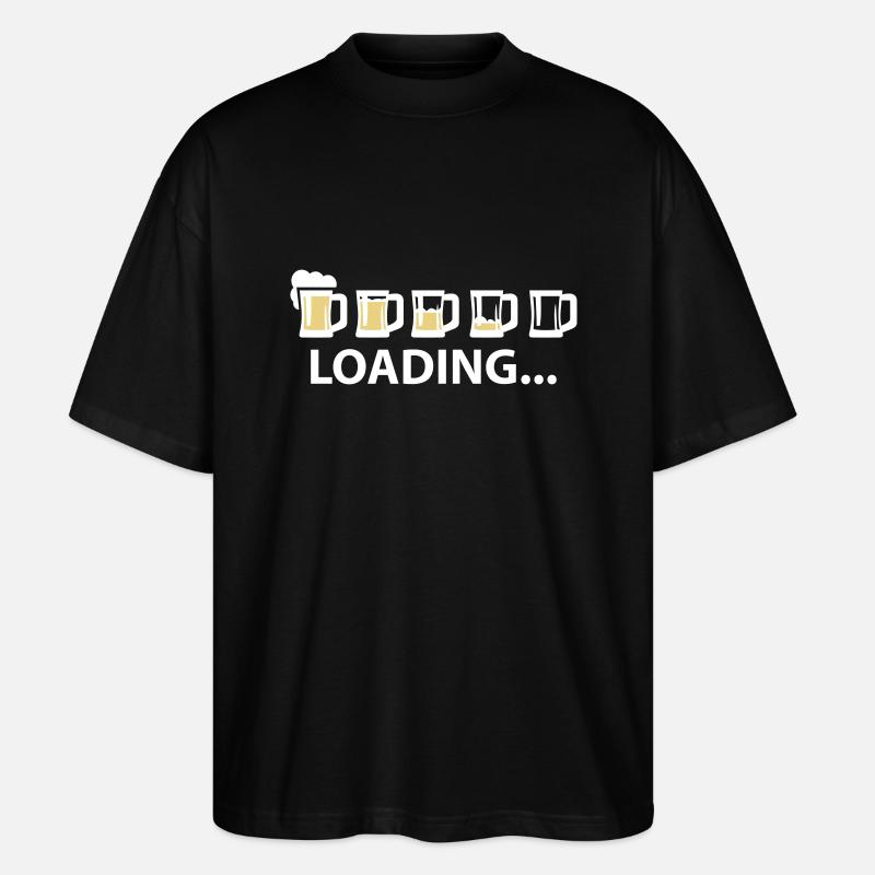 Drunk Loading Beer - Stanley/Stella Oversized Unisex Bio T-Shirt Blaster 2.0 - Schwarz