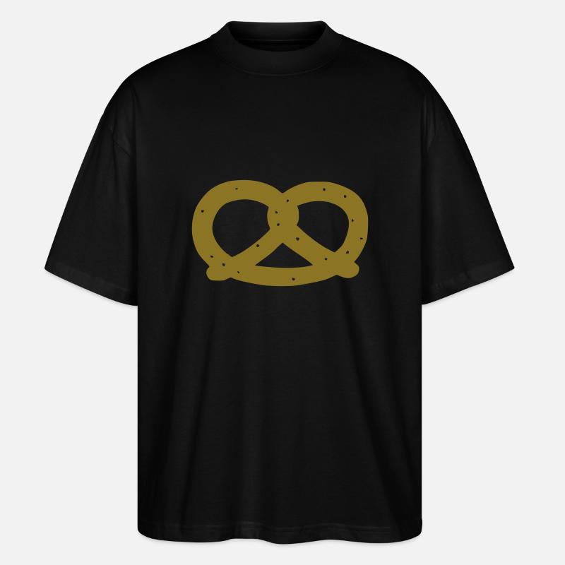 Brezel - Bäcker - Stanley/Stella Oversized Unisex Bio T-Shirt Blaster 2.0 - Schwarz