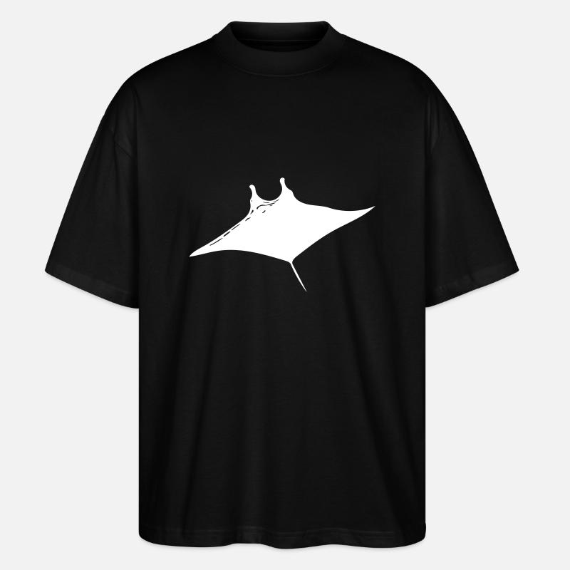 Manta Rays Vector Style - Stanley/Stella Oversized Unisex Organic T-shirt Blaster 2.0 - black