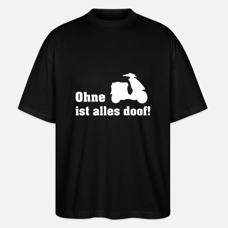 ohne roller - Stanley/Stella Oversized Unisex Bio T-Shirt Blaster 2.0 - Schwarz