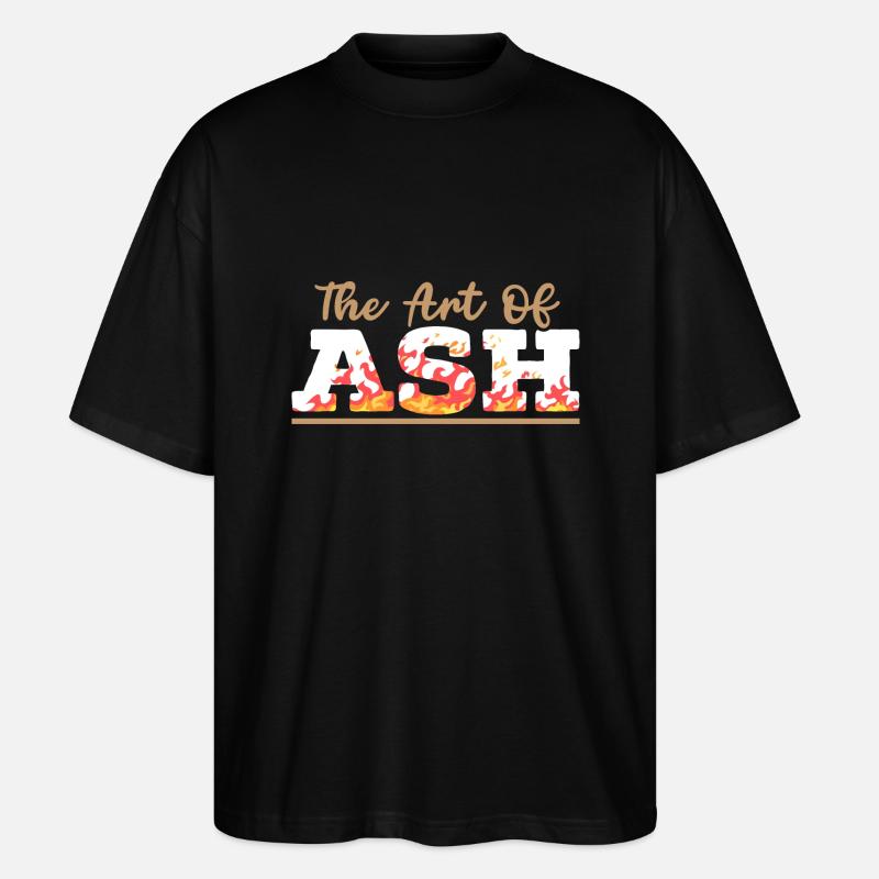 Wood-burning pyrography master carpenter - Stanley/Stella Oversized Unisex Organic T-shirt Blaster 2.0 - black