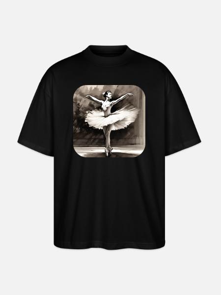 Prima Ballerina IV - Stanley/Stella Oversized Unisex Organic T-shirt Blaster 2.0 - black