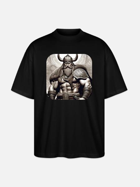 Stolzer Wikinger Krieger Germane - Stanley/Stella Oversized Unisex Bio T-Shirt Blaster 2.0 - Schwarz
