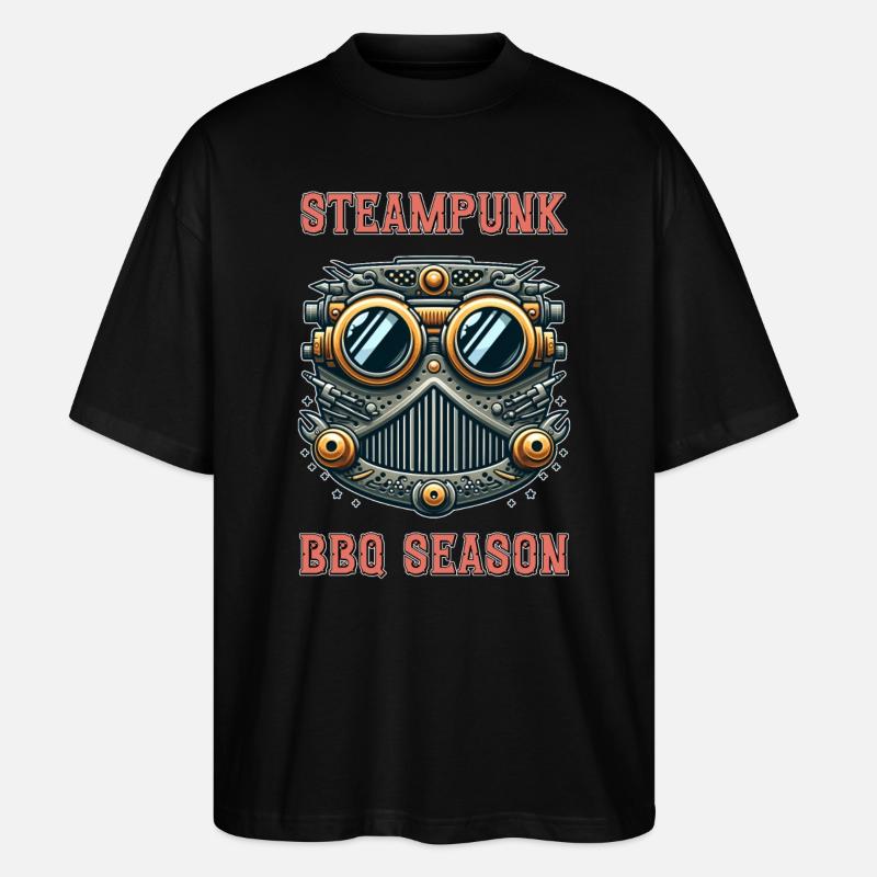 Steampunk BBQ Season 4 - Stanley/Stella Oversized Unisex Bio T-Shirt Blaster 2.0 - Schwarz