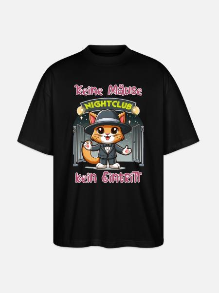 No mice (money) - no admission - Stanley/Stella Oversized Unisex Organic T-shirt Blaster 2.0 - black