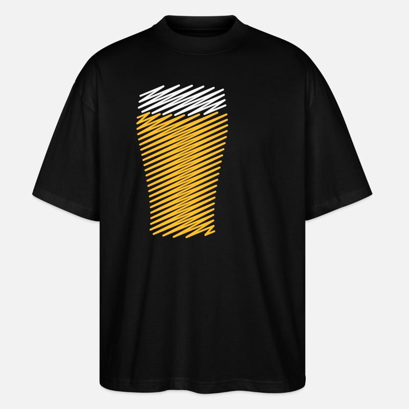 XSchraffur Design - Stanley/Stella Oversized Unisex Bio T-Shirt Blaster 2.0 - Schwarz
