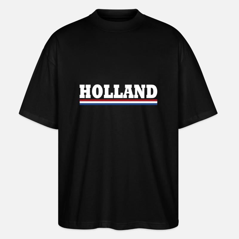 Holland flagge - Stanley/Stella Oversized Unisex Bio T-Shirt Blaster 2.0 - Schwarz