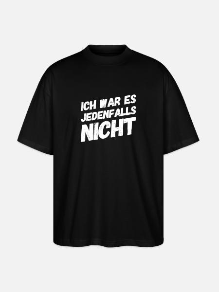 unschuldig - Stanley/Stella Oversized Unisex Bio T-Shirt Blaster 2.0 - Schwarz