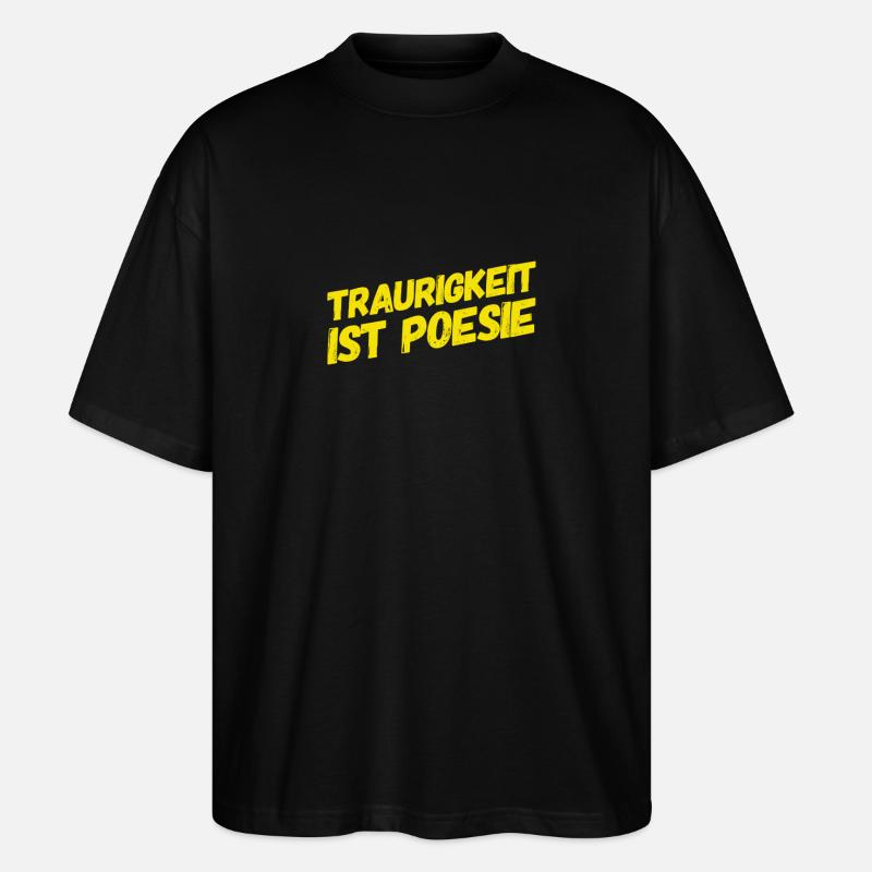 Trauer befreit - Stanley/Stella Oversized Unisex Bio T-Shirt Blaster 2.0 - Schwarz