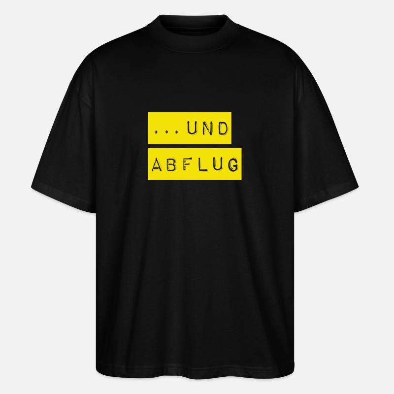 auf geht`s - Stanley/Stella Oversized Unisex Bio T-Shirt Blaster 2.0 - Schwarz