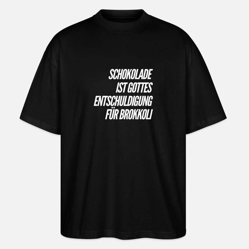 Brocoli ou chocolat ? - T-shirt bio Blaster 2.0 coupe oversize Stanley/Stella Unisexe - noir