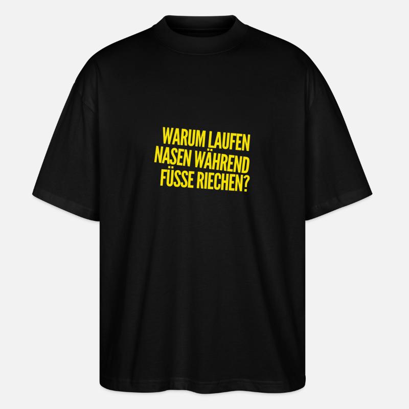 ich verstehe es nicht - Stanley/Stella Oversized Unisex Bio T-Shirt Blaster 2.0 - Schwarz