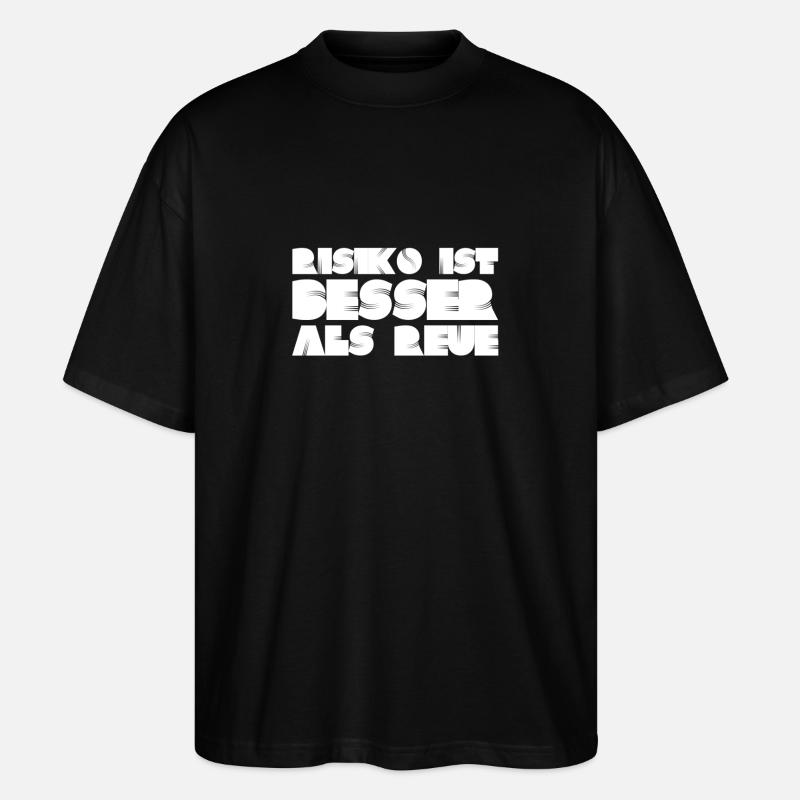 J’aime le risque - T-shirt bio Blaster 2.0 coupe oversize Stanley/Stella Unisexe - noir