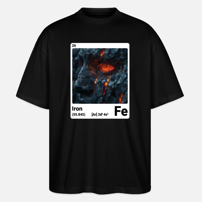 AI am Iron (wt) - Stanley/Stella Oversized Unisex Organic T-shirt Blaster 2.0 - black