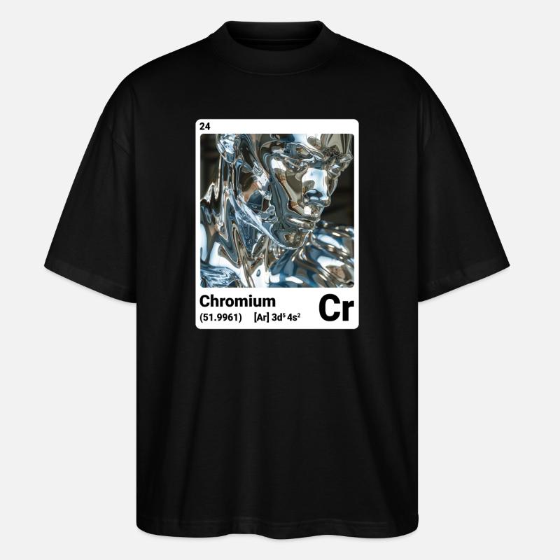 AI am Chrom (wt) - Stanley/Stella Oversized Unisex Bio T-Shirt Blaster 2.0 - Schwarz