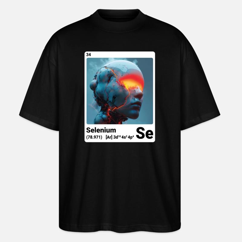 AI am Selen (wt) - Stanley/Stella Oversized Unisex Bio T-Shirt Blaster 2.0 - Schwarz