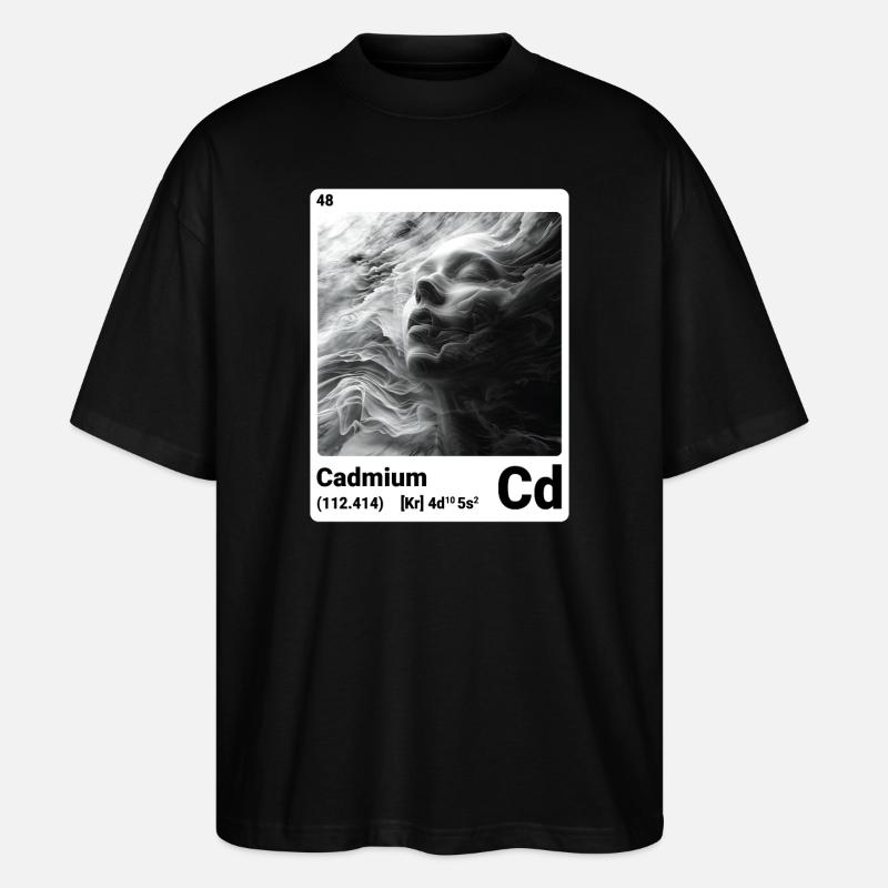 AI am Cadmium (wt) - T-shirt bio Blaster 2.0 coupe oversize Stanley/Stella Unisexe - noir