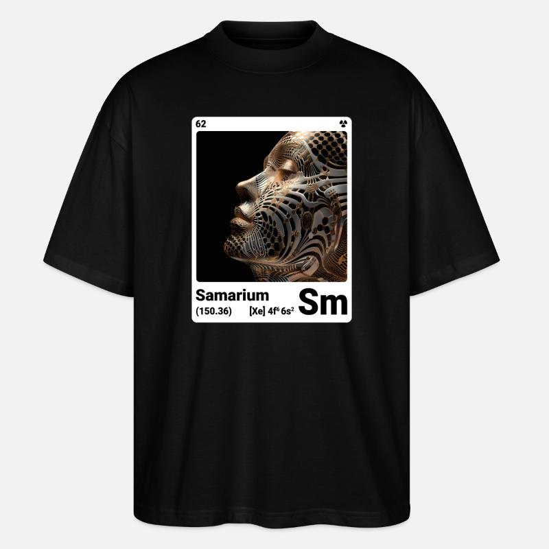 AI am Samarium (wt) - T-shirt bio Blaster 2.0 coupe oversize Stanley/Stella Unisexe - noir