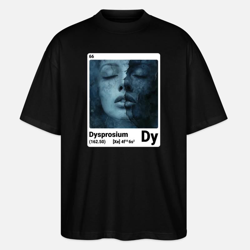 AI am Dysprosium (wt) - Stanley/Stella Oversized Unisex Organic T-shirt Blaster 2.0 - black