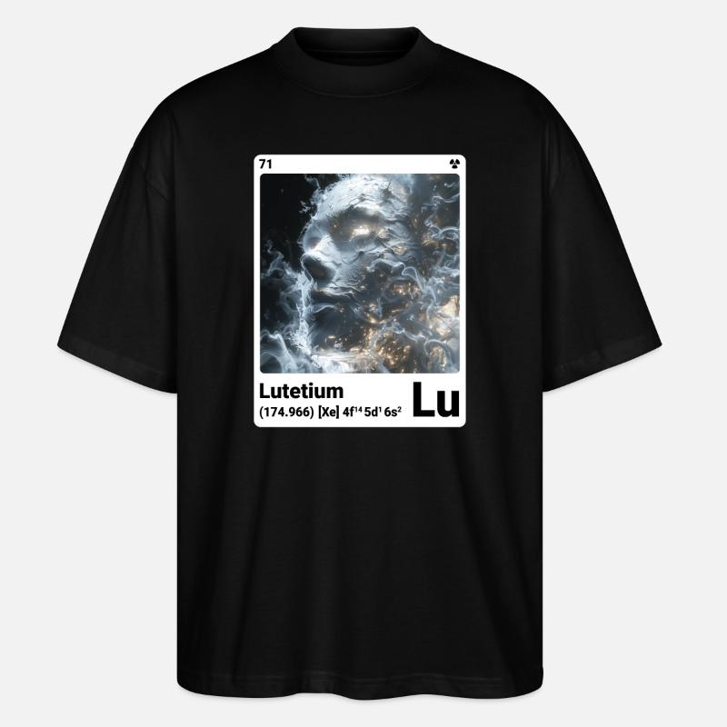 AI am Lutécium (wt) - T-shirt bio Blaster 2.0 coupe oversize Stanley/Stella Unisexe - noir