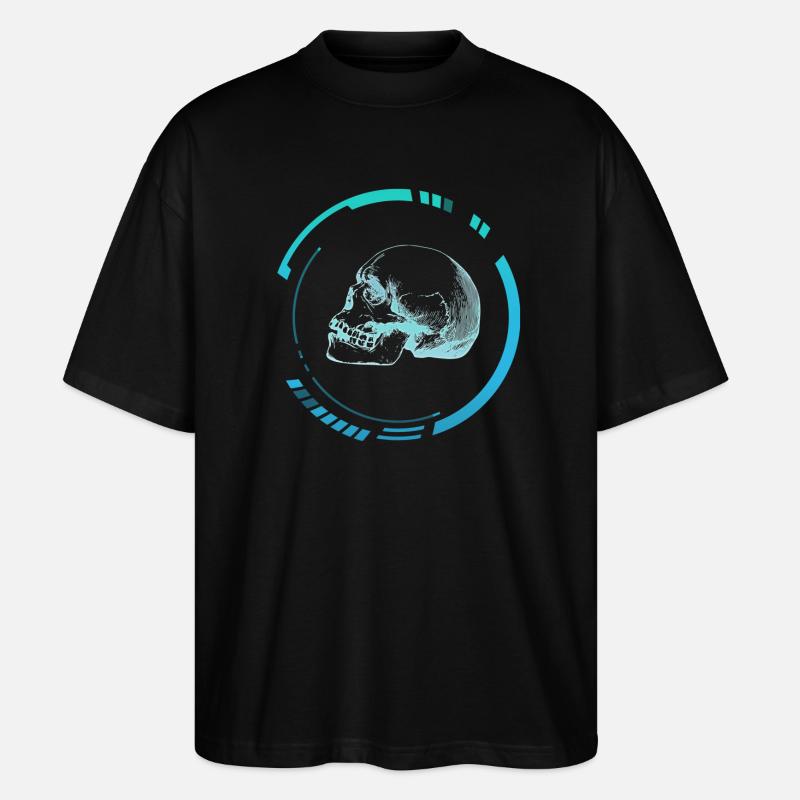 Menschenkopfröntgenbild - Stanley/Stella Oversized Unisex Bio T-Shirt Blaster 2.0 - Schwarz
