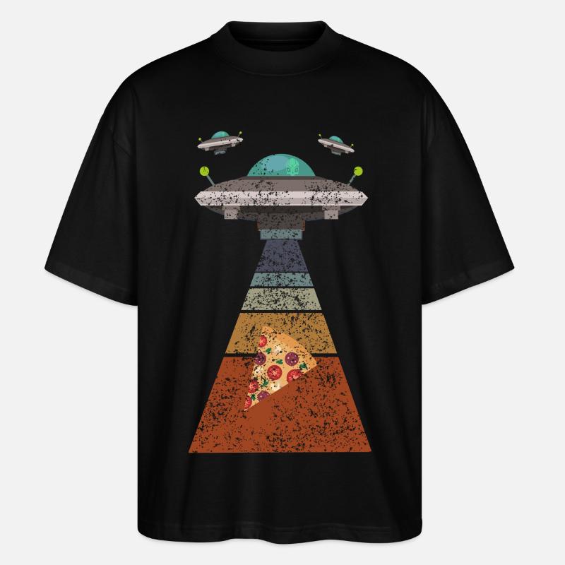 Pizza Ufo - T-shirt bio Blaster 2.0 coupe oversize Stanley/Stella Unisexe - noir