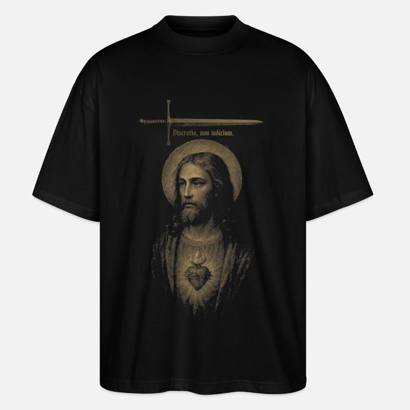 Le discernement, pas le jugement. - T-shirt bio Blaster 2.0 coupe oversize Stanley/Stella Unisexe - noir