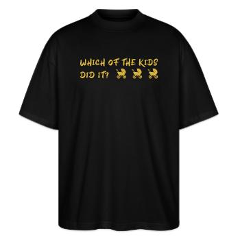 Pickwick Triplets - Murder - Halloween - Stanley/Stella Oversized Unisex Organic T-shirt Blaster 2.0 - black - Front - Alina (178cm) & Michal (187cm)