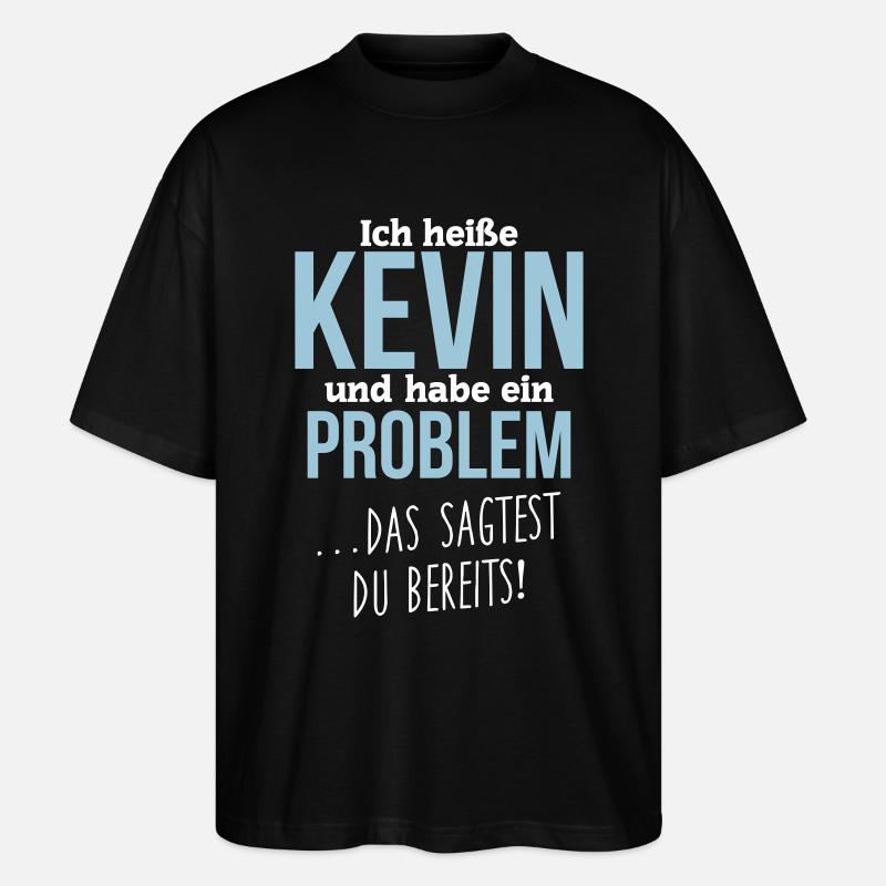 Kevin + Problem - Stanley/Stella Oversized Unisex Bio T-Shirt Blaster 2.0 - Schwarz