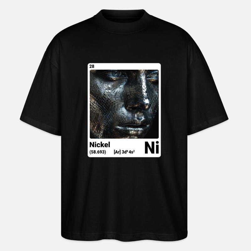 AI am Nickel (wt) - Stanley/Stella Oversized Unisex Bio T-Shirt Blaster 2.0 - Schwarz
