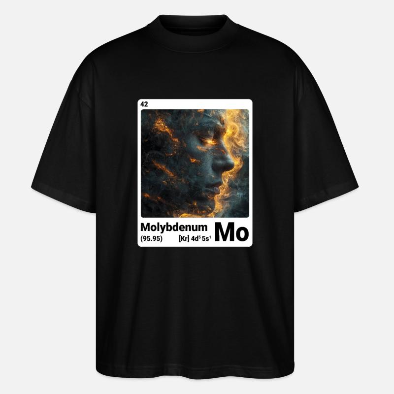 AI am Molybdän (wt) - Stanley/Stella Oversized Unisex Bio T-Shirt Blaster 2.0 - Schwarz