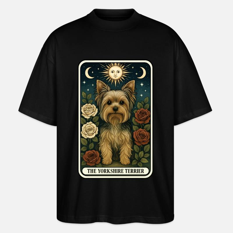 Yorkshire Terrier - Stanley/Stella Oversized Unisex Bio T-Shirt Blaster 2.0 - Schwarz