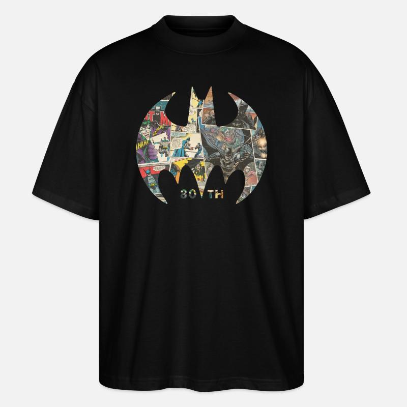 Batman 80 Ans BD - T-shirt bio Blaster 2.0 coupe oversize Stanley/Stella Unisexe - noir