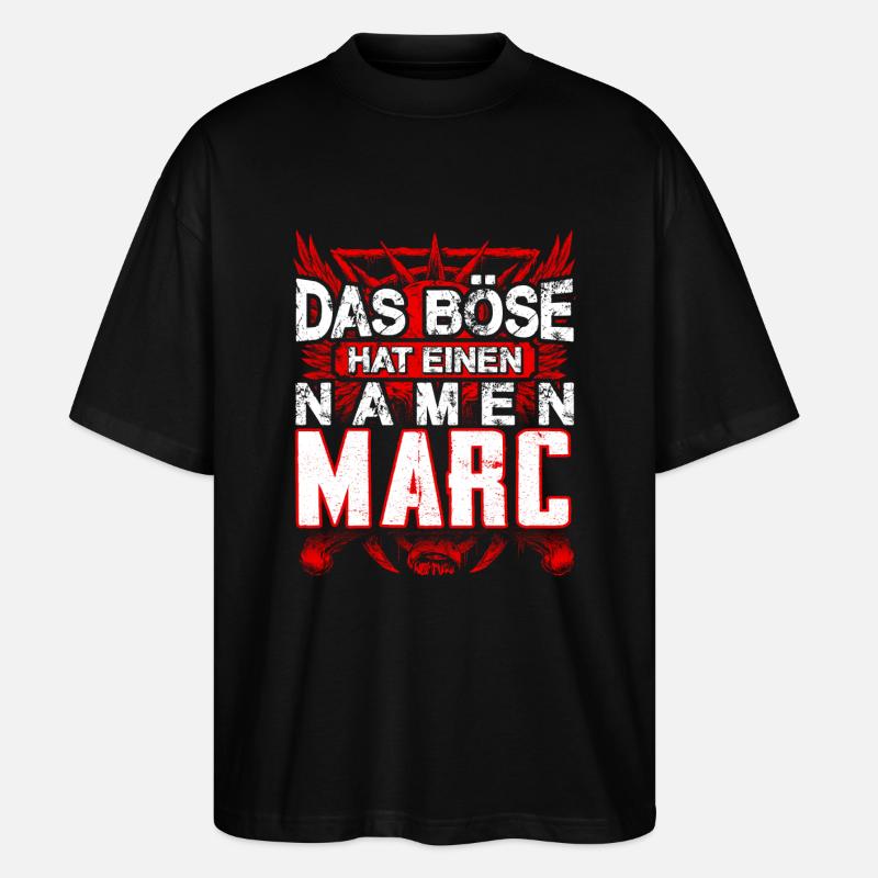 MARC - Name - Stanley/Stella Oversized Unisex Bio T-Shirt Blaster 2.0 - Schwarz