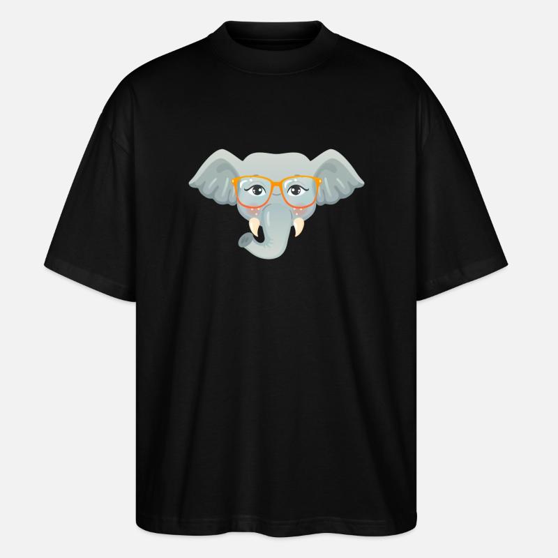 Geek Elephant - Stanley/Stella Oversized Unisex Bio T-Shirt Blaster 2.0 - Schwarz
