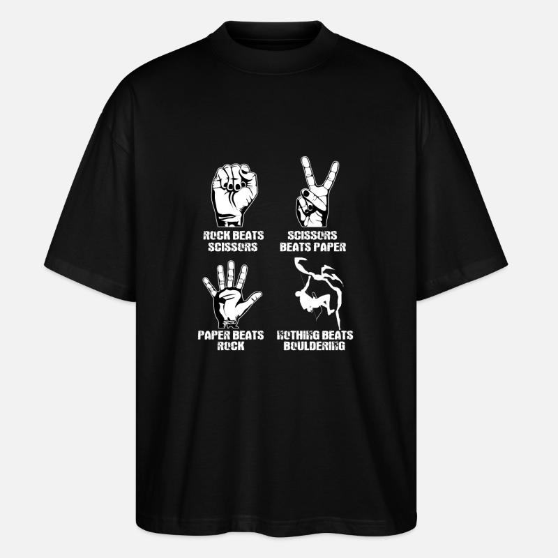 Bouldern - Stanley/Stella Oversized Unisex Bio T-Shirt Blaster 2.0 - Schwarz
