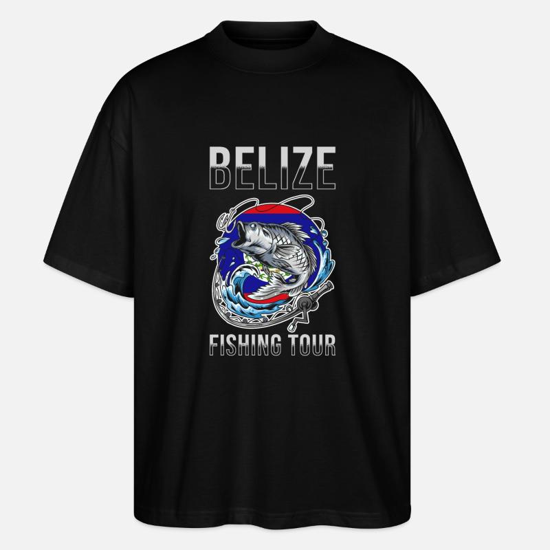 Angeltour Belize - Stanley/Stella Oversized Unisex Bio T-Shirt Blaster 2.0 - Schwarz