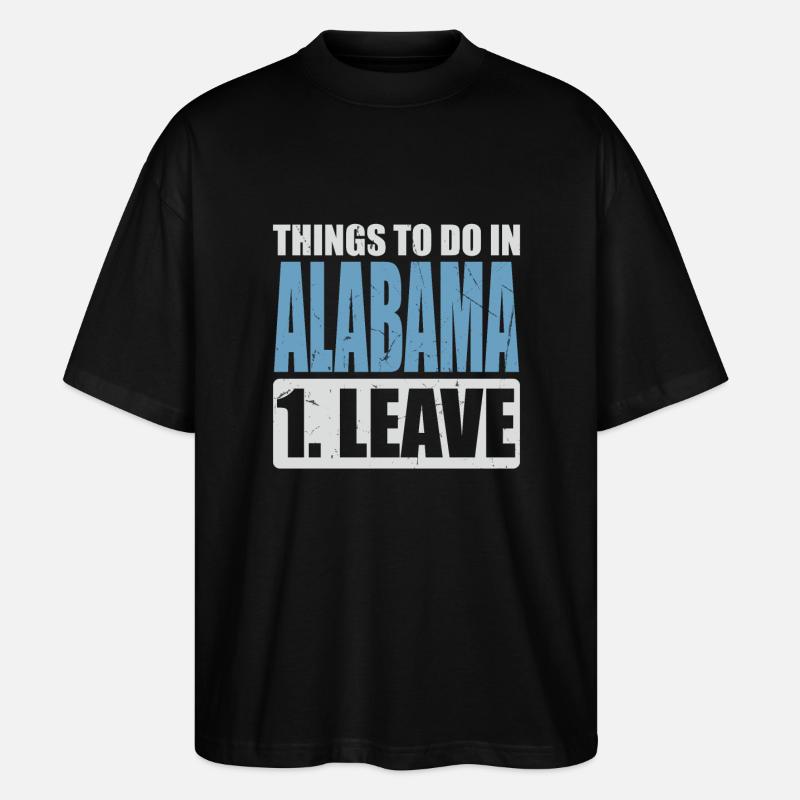 Mème de l’Alabama - T-shirt bio Blaster 2.0 coupe oversize Stanley/Stella Unisexe - noir