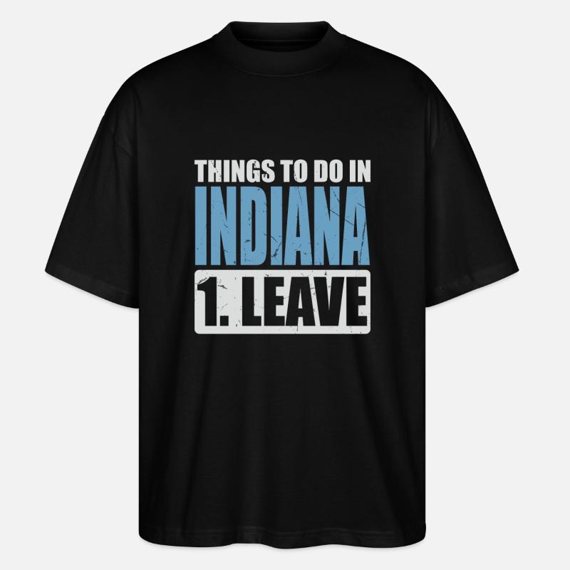 Mème de l’Indiana - T-shirt bio Blaster 2.0 coupe oversize Stanley/Stella Unisexe - noir