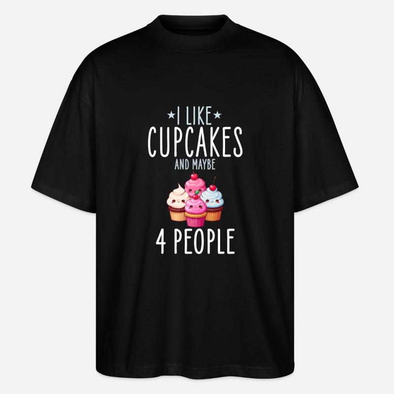 Cupcakes Kawaii - Stanley/Stella Oversized Unisex Bio T-Shirt Blaster 2.0 - Schwarz