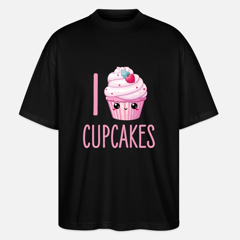 Cupcake Kawaii - Stanley/Stella Oversized Unisex Bio T-Shirt Blaster 2.0 - Schwarz