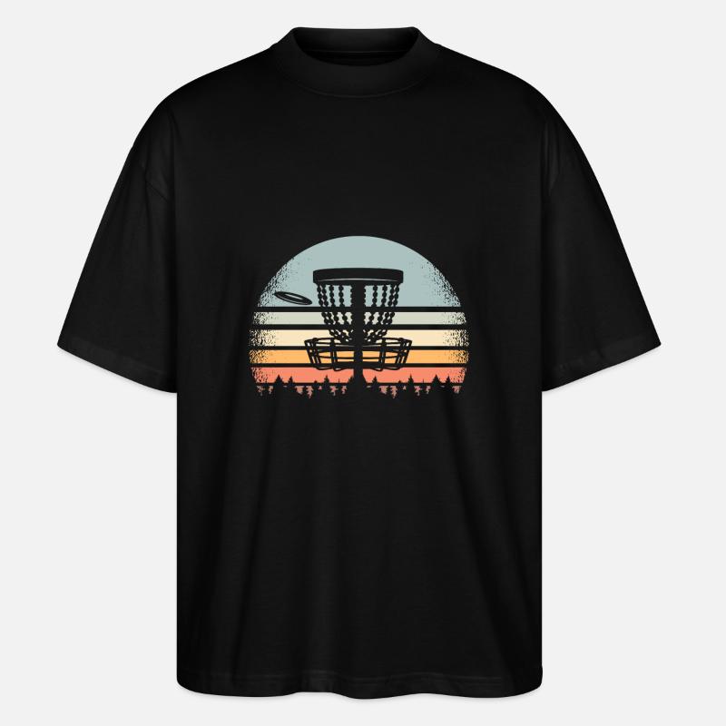 Disc Golf Retro - Stanley/Stella Oversized Unisex Bio T-Shirt Blaster 2.0 - Schwarz
