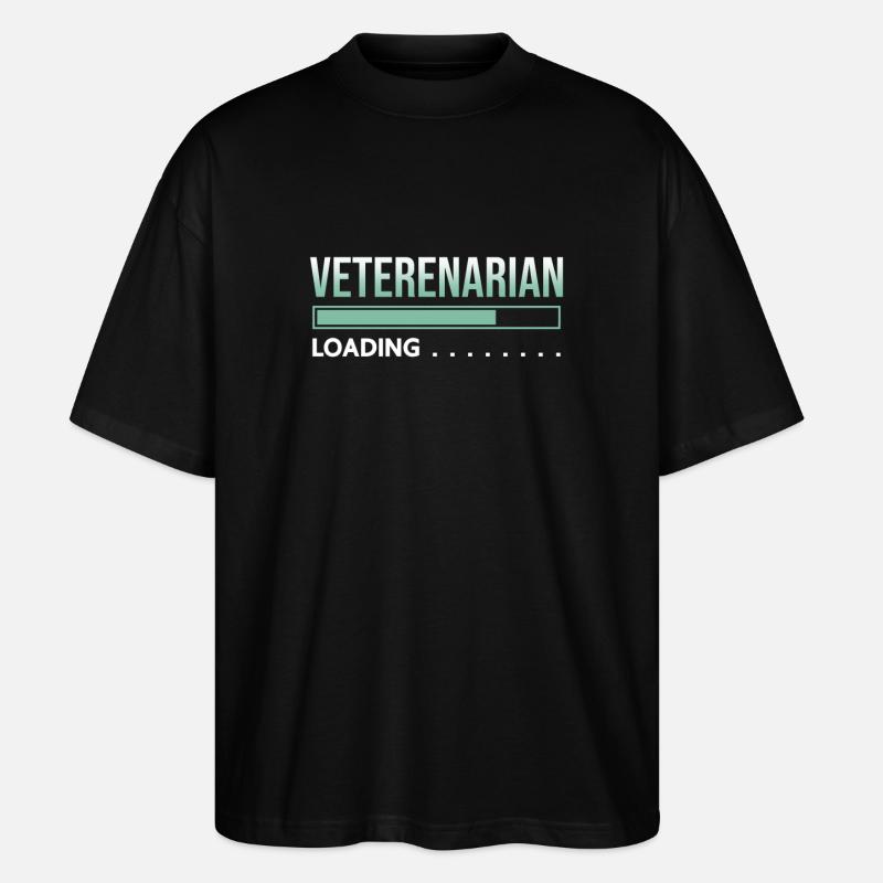 Veterinarian laoding - Stanley/Stella Oversized Unisex Organic T-shirt Blaster 2.0 - black