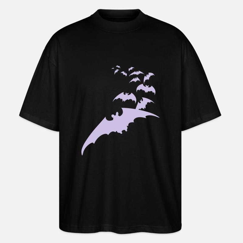 Chauve-souris vampire Halloween renard mouche - T-shirt bio Blaster 2.0 coupe oversize Stanley/Stella Unisexe - noir