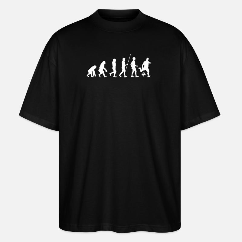 Football evolution - Stanley/Stella Oversized Unisex Organic T-shirt Blaster 2.0 - black