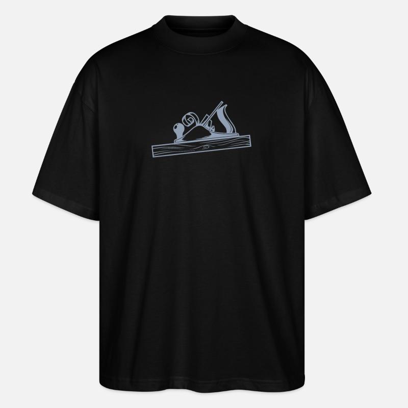 Conception de la raboteuse Schreiner - T-shirt bio Blaster 2.0 coupe oversize Stanley/Stella Unisexe - noir