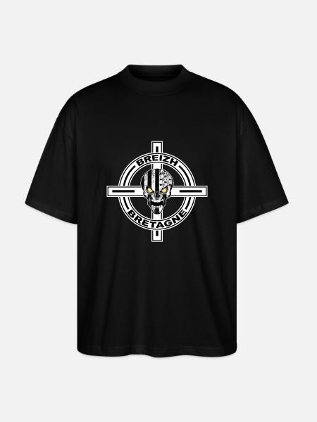 Breizh celtic cross - T-shirt bio Blaster 2.0 coupe oversize Stanley/Stella Unisexe - noir