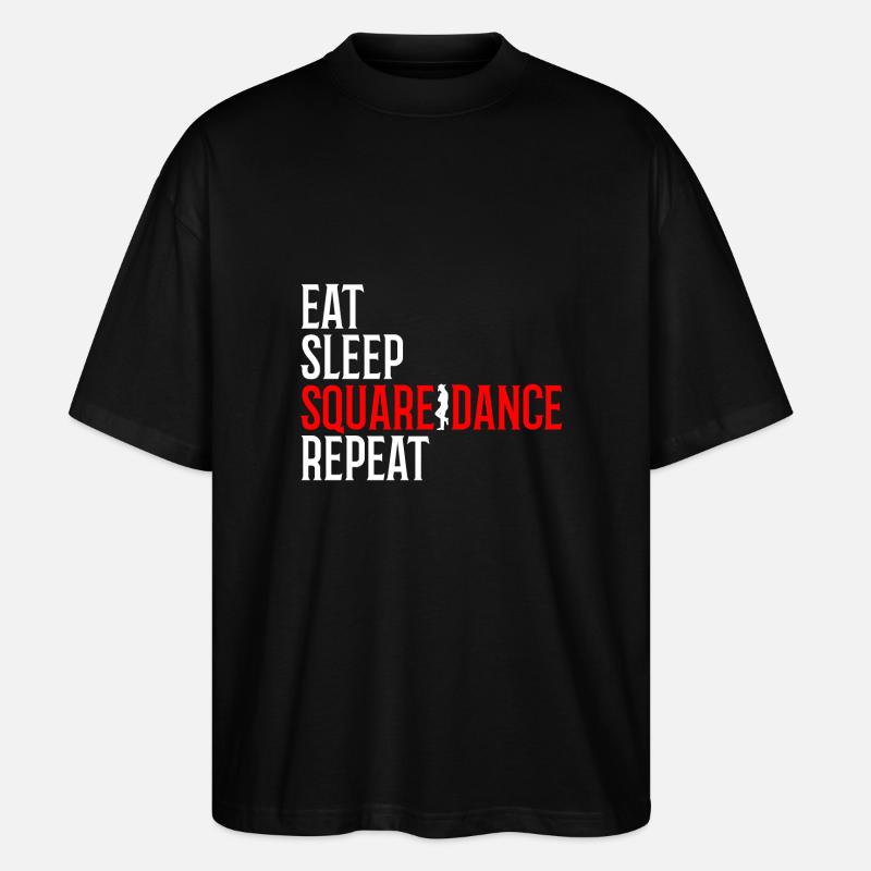 Square Dance - Stanley/Stella Oversized Unisex Bio T-Shirt Blaster 2.0 - Schwarz